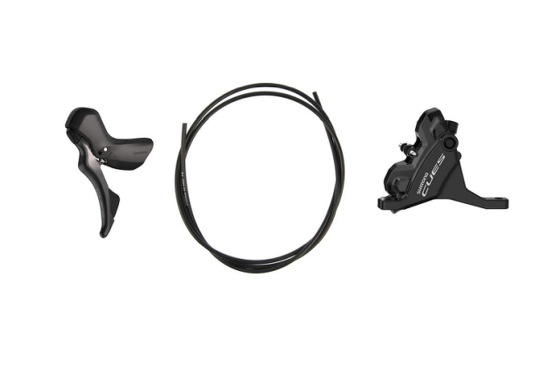 Stabdžių pavarų rankenėlė su hidrauliniais stabdžiais Shimano ST-U6030(L) BR-U6030(F) CUES