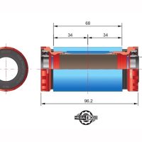 Miniklio velenas FSA MegaExo BB-1000 MTB 19 mm
