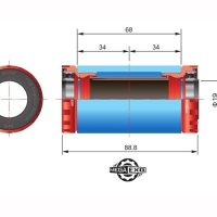 Miniklio velenas FSA MegaExo BB-4000 Road 19 mm