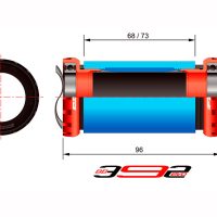 Miniklio velenas FSA MegaEVO 392 MTB