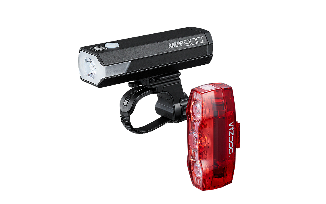 Žibintų komplektas Cat Eye AMPP900/ViZ300 (USB-C/Micro USB)