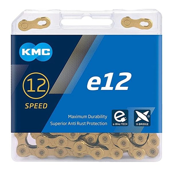 Grandinė KMC e12 Ti-N Gold E-Bike