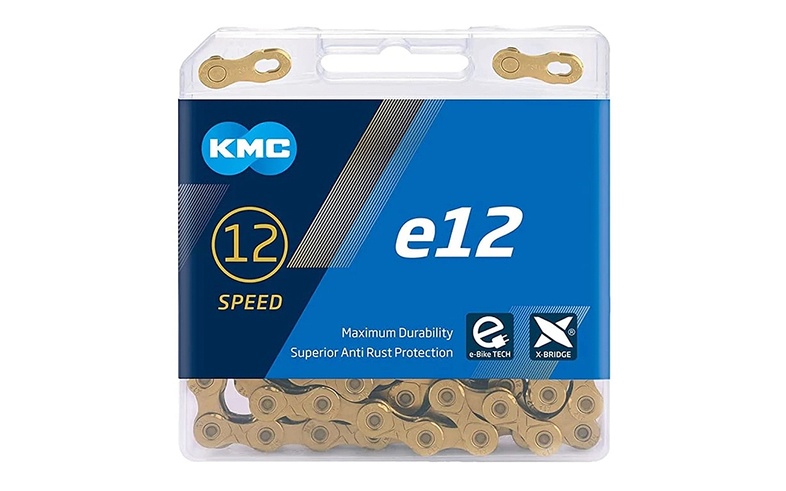 Grandinė KMC e12 Ti-N Gold E-Bike