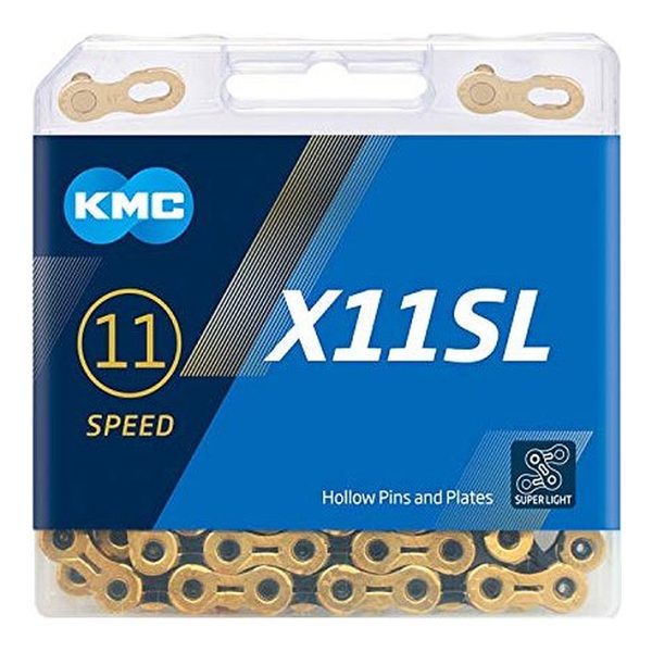 Grandinė KMC X11SL Ti-N Gold Black