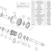 Stebulė galinė Novatec D902SB-B12-S4S-11S E-Bike #2
