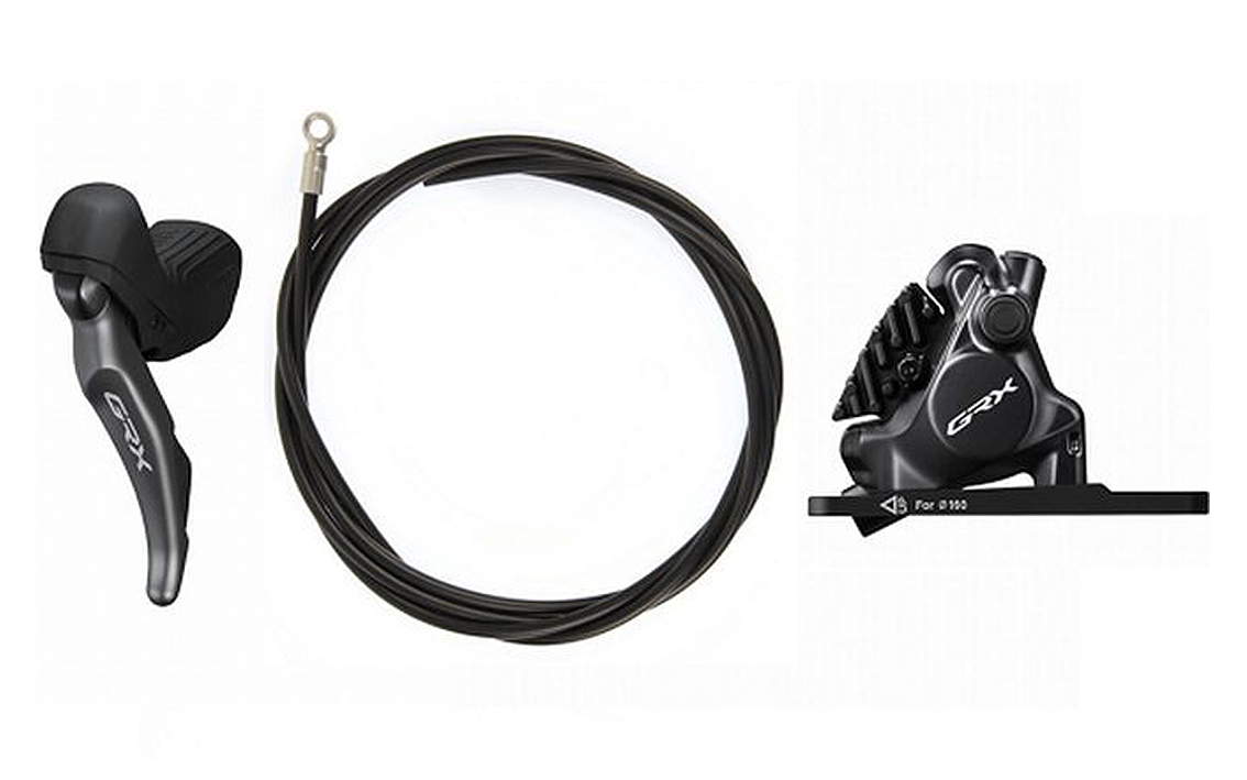 Stabdžių pavarų rankenėlė su hidrauliniais stabdžiais Shimano ST-RX820(L) BR-RX820(F) GRX