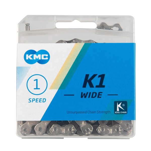 Grandinė KMC K1 Wide Silver/Black