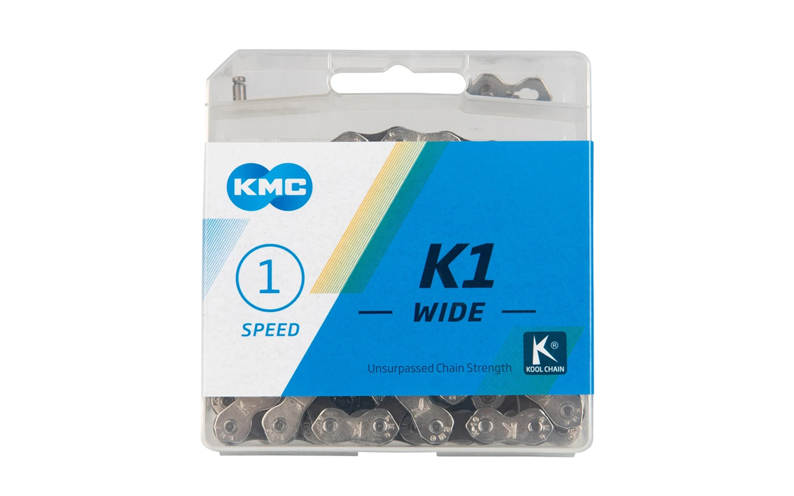 Grandinė KMC K1 Wide Silver/Black