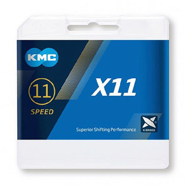 Grandinė KMC X11 Silver Black