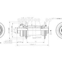 Stebulė priekinė Novatec D571SB-CL-12