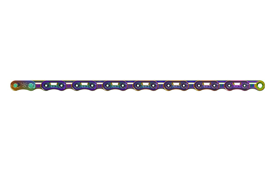 Grandinė SRAM Red AXS Flattop E1 Rainbow
