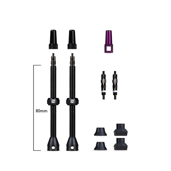 Ventilių bekamerinių komplektas Barkeeper Tubeless Valves 80 mm Dynamic