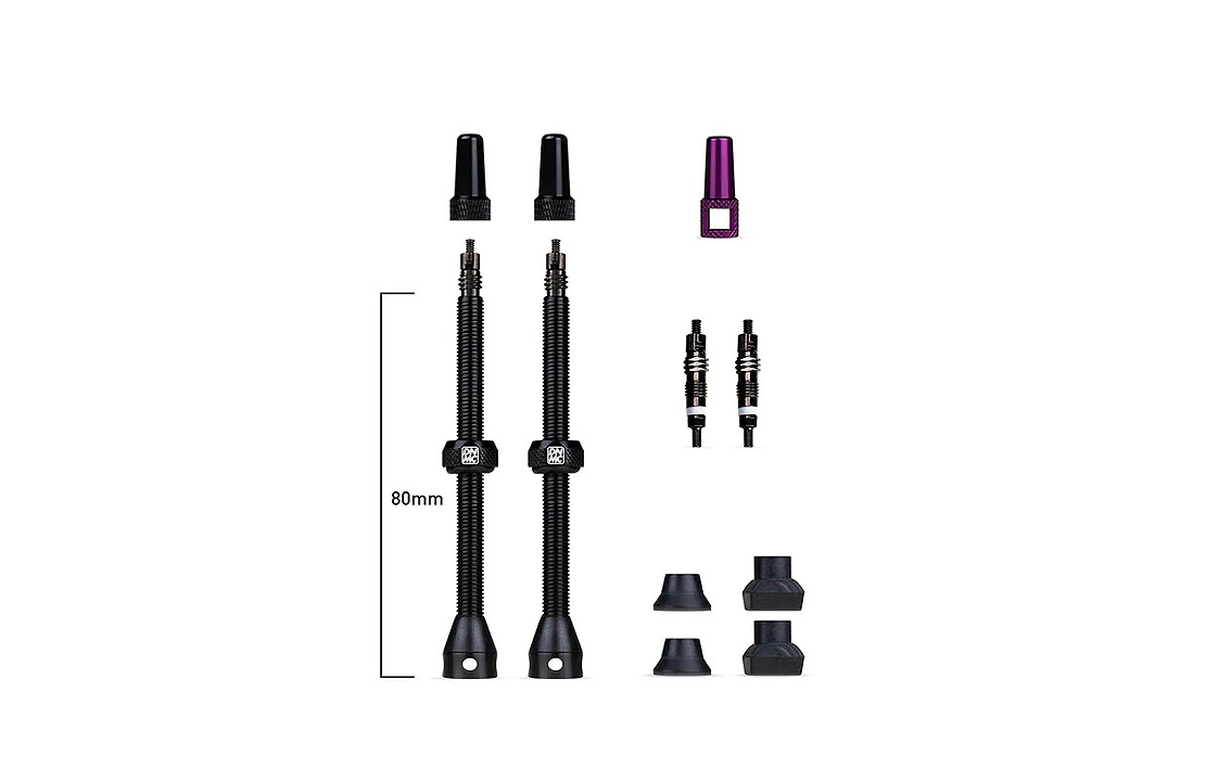 Ventilių bekamerinių komplektas Barkeeper Tubeless Valves 80 mm Dynamic