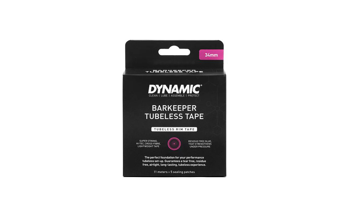 Bekamerinio ratlankio juosta Barkeeper Tubeless Tape 34 mm Dynamic