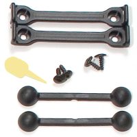 Išorinių kišenių tvirtinimo rinkinys Ortlieb Outer-Pocket Black