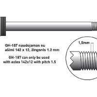 Galinio perjungėjo auselė Union GH-187 #2