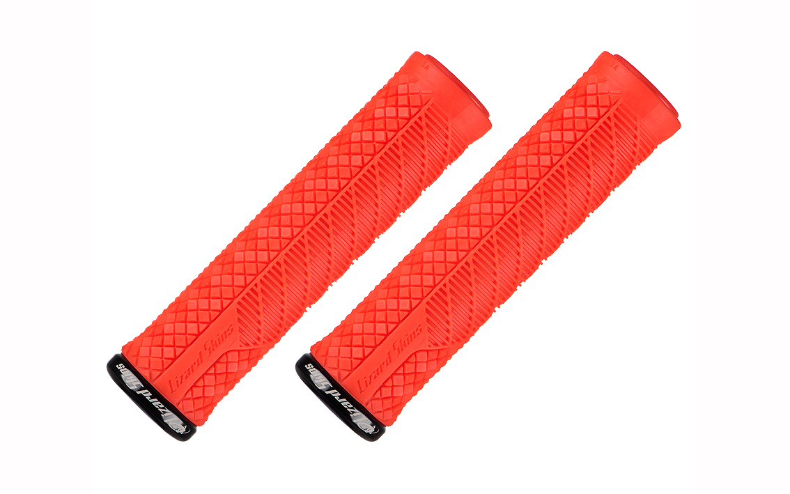 Vairo rankenėlės Lizard Skins Charger Evo Lock-On Fire Red 32 mm