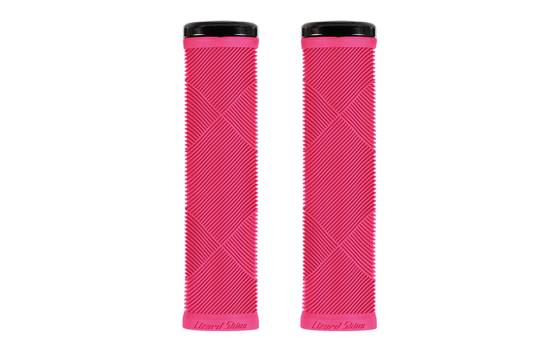Vairo rankenėlės Lizard Skins Strata Single Lock-On Neon Pink 32.25 mm