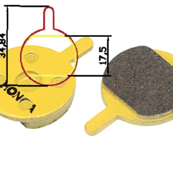 Stabdžių trinkelės D-brake Alhonga DSK-400-DSK-601-J&X Nine