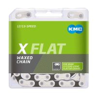 Grandinė KMC X FLAT Silver/Black Waxed 1