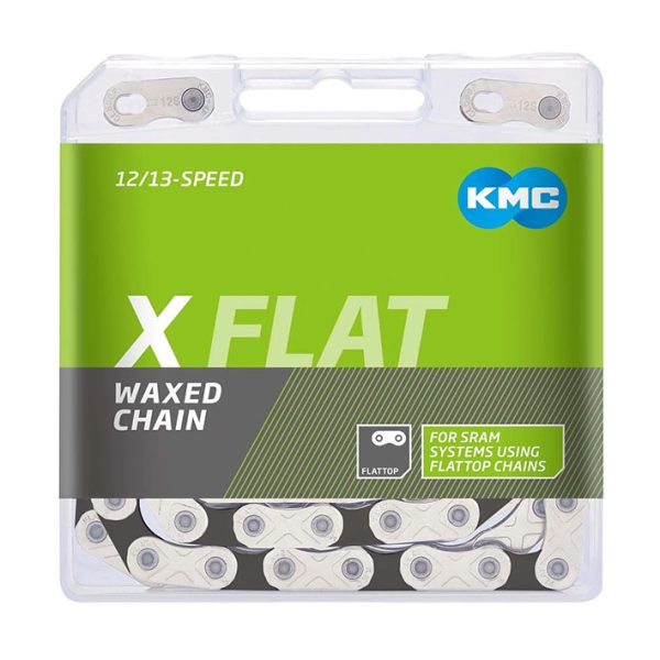 Grandinė KMC X FLAT Silver/Black Waxed