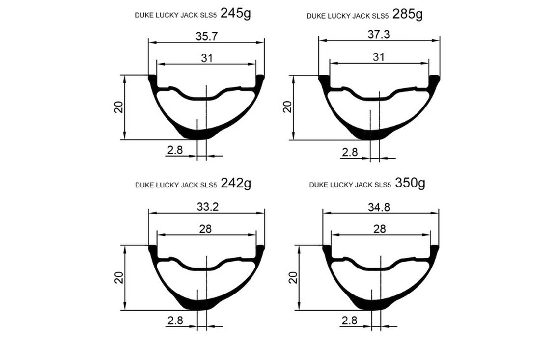 Ratų komplektas 29 Duke Lucky Jack SLS5 6ters 31/28 mm/ DT 350 SP SRAM XD 15 x 110 mm 2