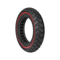 Pilnavidurė off-road padanga 10x2.125 su raudonu žiedu (ID 141 mm, griovelis 36 mm)