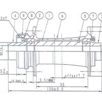 Stebulė priekinė Novatec D981SB-CL-12 12 x 100 mm 2