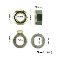 Variklio varžtas 14 mm su veržle Kukirin G2 Max / G2 Master / G4 Max / G3 Pro