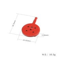 Pusiau metalinės stabdžių trinkelės SRAM Avid BB5 (raudonos)