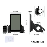 Spalvotas NFC ekranas e-dviračiui 24–60V su M5 jungtimi