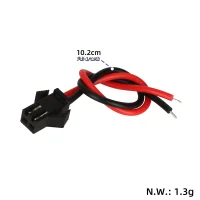 Jungtis SM 2P male su laidu 10 cm (2,54 mm)
