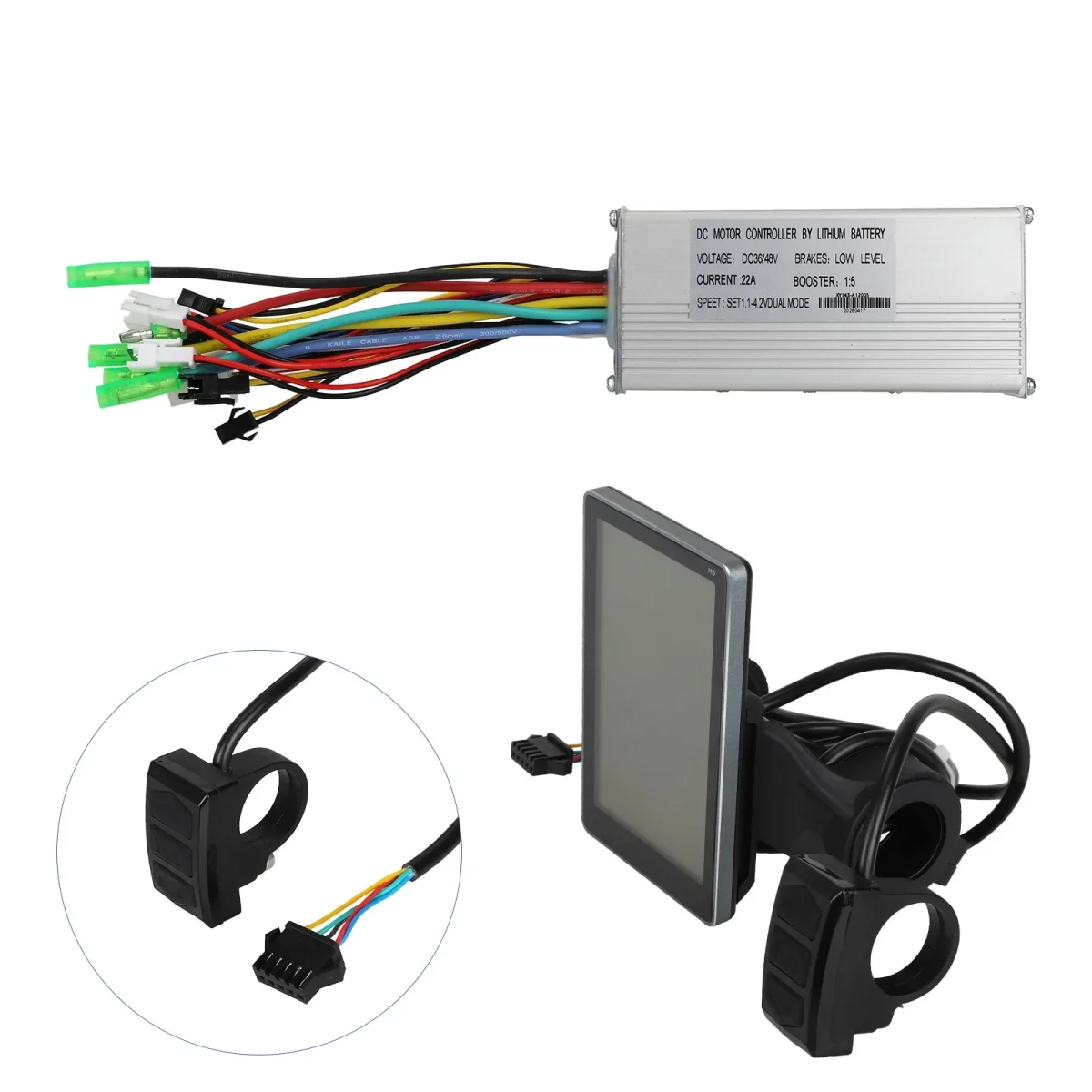 Valdiklio ir ekrano komplektas M5 (500W 22A)