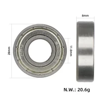 Guolis 6001ZZ (12x28x8 mm) Xiaomi ratams