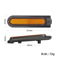 Galiniai dekoratyviniai dangteliai su geltonais atšvaitais Xiaomi 4 Pro (pilki)
