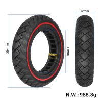 Pilnavidurė off-road padanga 10x2.125 su raudonu žiedu (ID 141 mm, griovelis 36 mm)