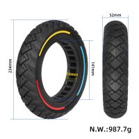 Pilnavidurė off-road padanga 10x2.125 su trijų spalvų žiedu (ID 141 mm, griovelis 36 mm)