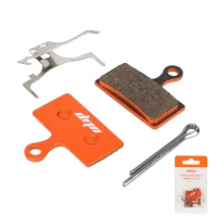 Metalinės dervos stabdžių trinkelės Shimano M615 (oranžinės)
