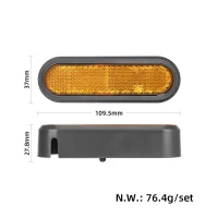 Galiniai dekoratyviniai dangteliai su atšvaitais Xiaomi 5, 2 vnt.