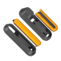 Dekoratyviniai dangteliai su atšvaitais Xiaomi M365 / 1S / Pro / Pro2 / Lite, 4 vnt. (geltoni)