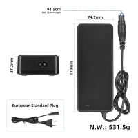 Įkroviklis 53,6–54,6V 2A su Xiaomi O jungtimi (EU) – Xiaomi 4 Pro Plus / Max, Ninebot G3 / F3 / GT3 / ZT3