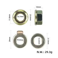 Variklio varžtas 12 mm su veržle Kukirin G2 Pro