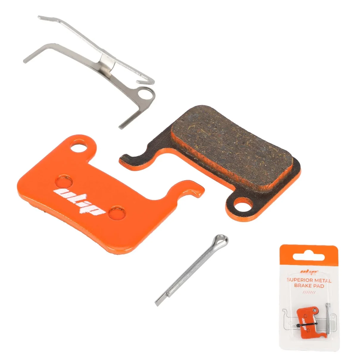 Metalinės dervos stabdžių trinkelės Xtech / Xiaomi 3 (oranžinės)