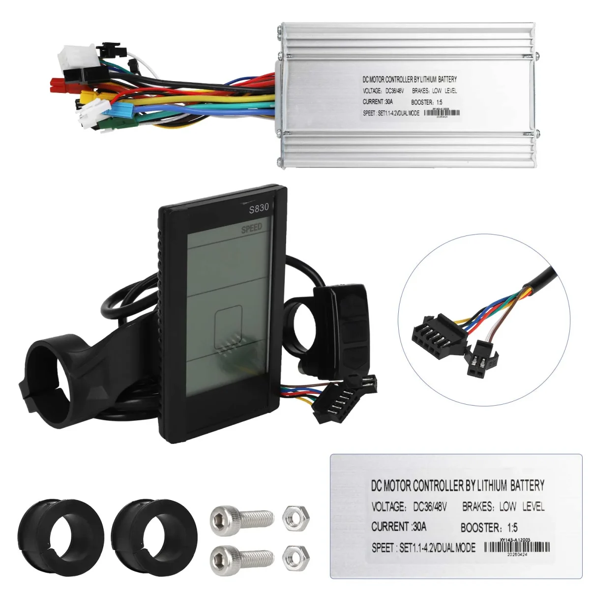 Valdiklio ir ekrano komplektas S830 (750W, 30A)
