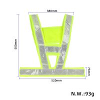 Atšvaitinė liemenė V formos (fluorescencinė žalia)