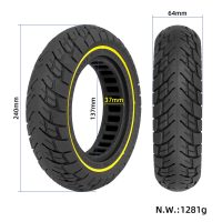 Pilnavidurė padanga 10x2.5 su geltonu žiedu (37 mm griovelis)