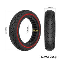 Pilnavidurė padanga 10x2.125 (250x54) su raudonu žiedu Segway F / Xiaomi 4