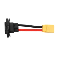 Adapteris XT90 male – C14 maitinimo lizdas, 10 cm (6 mm²)