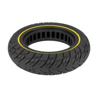 Pilnavidurė padanga 10x2.5 su geltonu žiedu (37 mm griovelis)