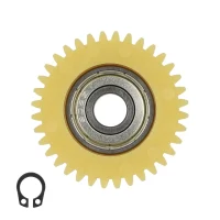 Nailoninis krumpliaratis 36T su 608 guoliu (38 mm, geltonas)